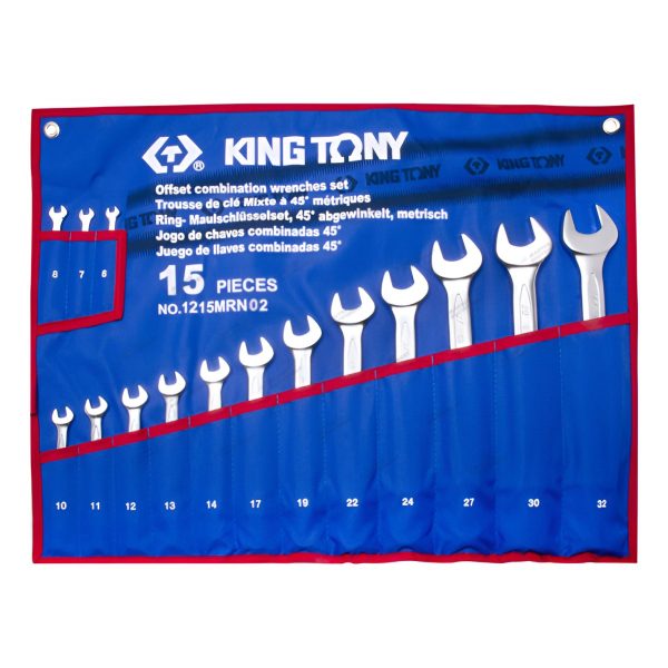 Набор комбинированных ключей, 15 предметов KING TONY KING TONY 1215MRN02