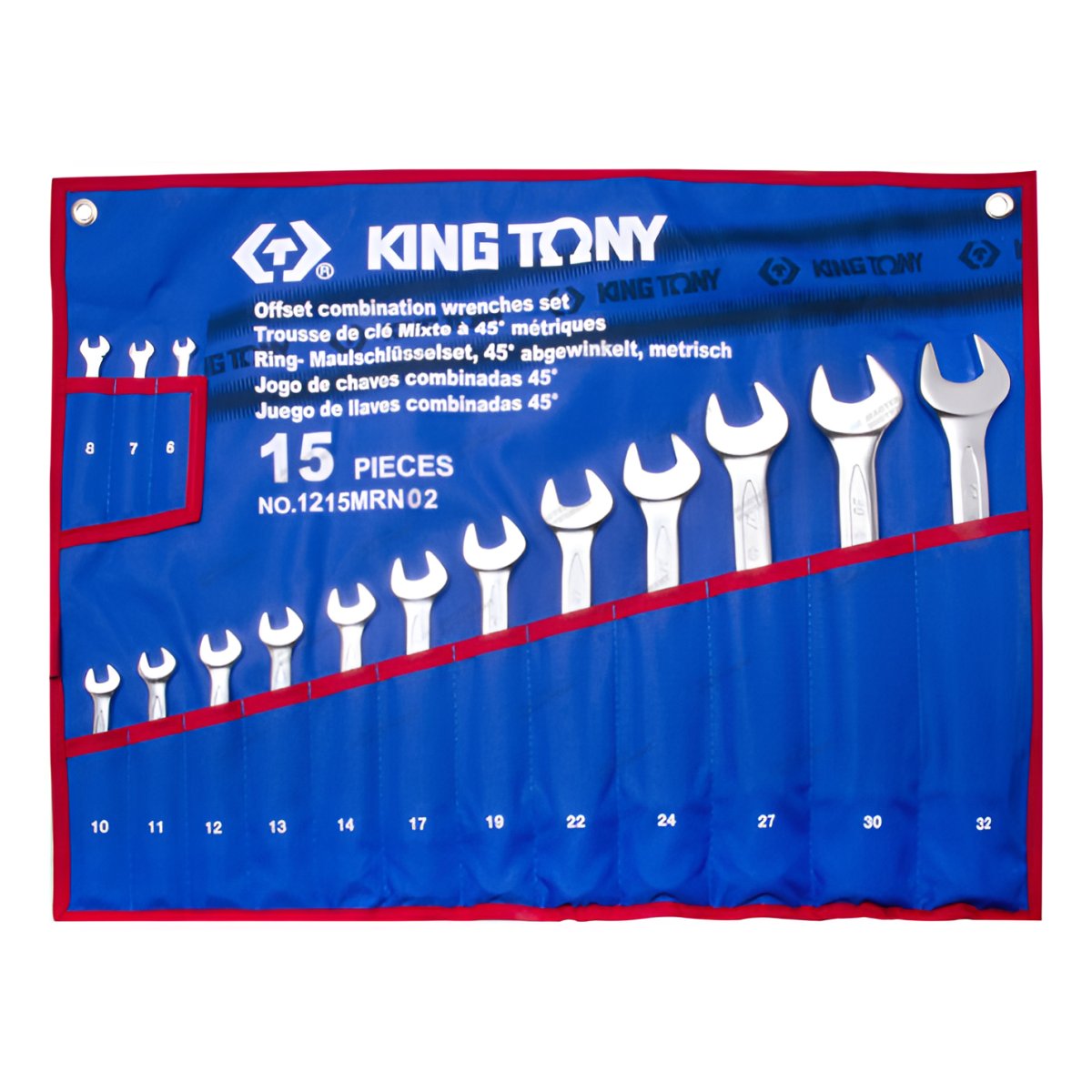 Набор комбинированных ключей, 15 предметов KING TONY KING TONY 1215MRN02