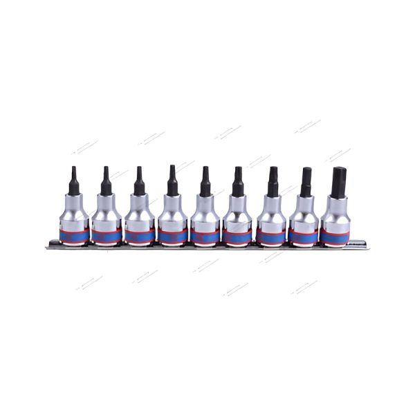 Набор торцевых насадок 1/2", TORX, Т20-Т60 мм, L = 60 мм, 9 предметов KING TONY KING TONY 4109PR10