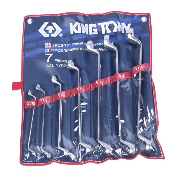 Набор накидных ключей, 1/4""-9/8"", 7 предметов KING TONY 1707SR