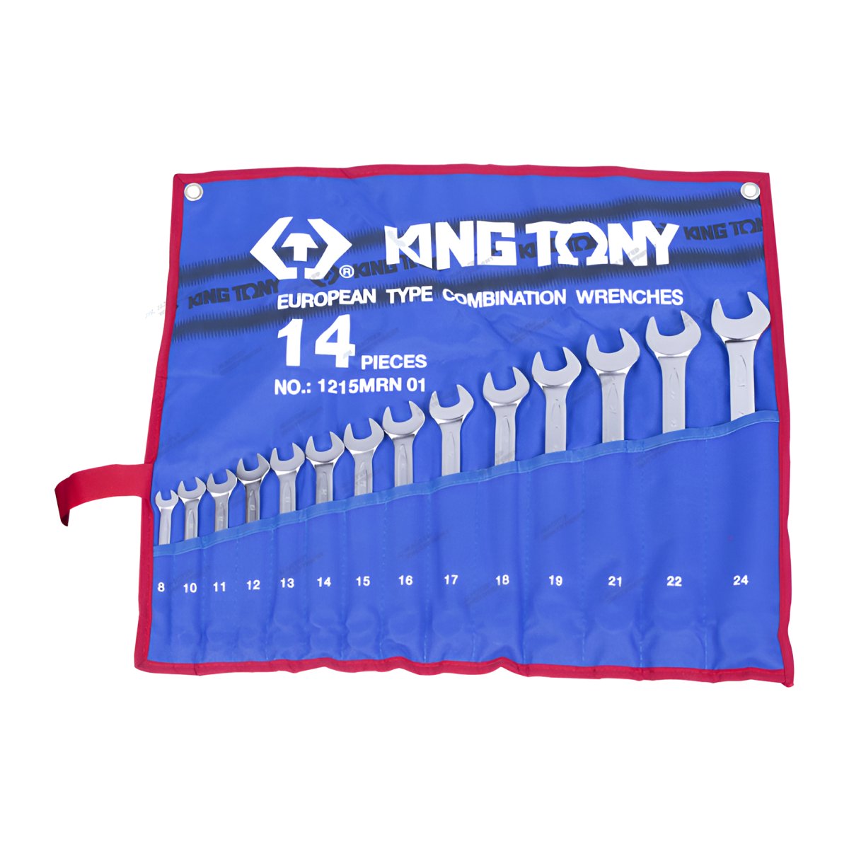 Набор комбинированных ключей, 8-24 мм, чехол из теторона, 14 предметов KING TONY 1215MRN01