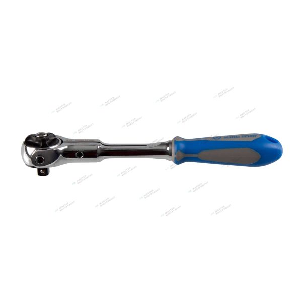 Трещотка с поворотной головой 72 зубца 1/4" 150мм KING TONY 2752-06G
