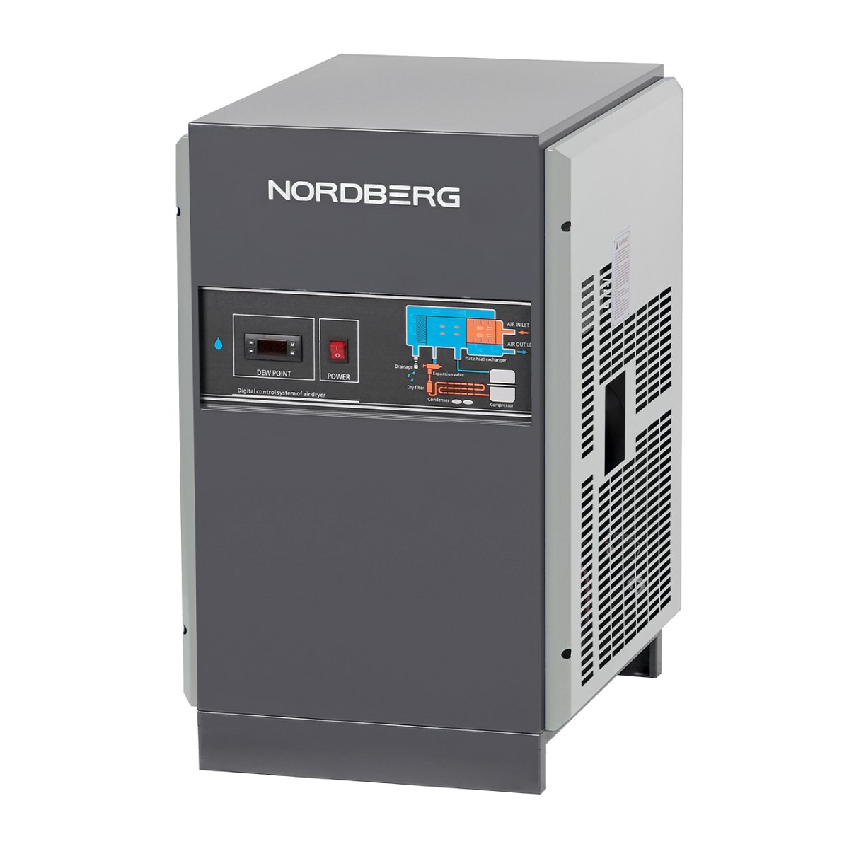 Осушитель воздуха до 16 бар, 3600 л/мин, 220 В, серый NORDBERG NCD30-G