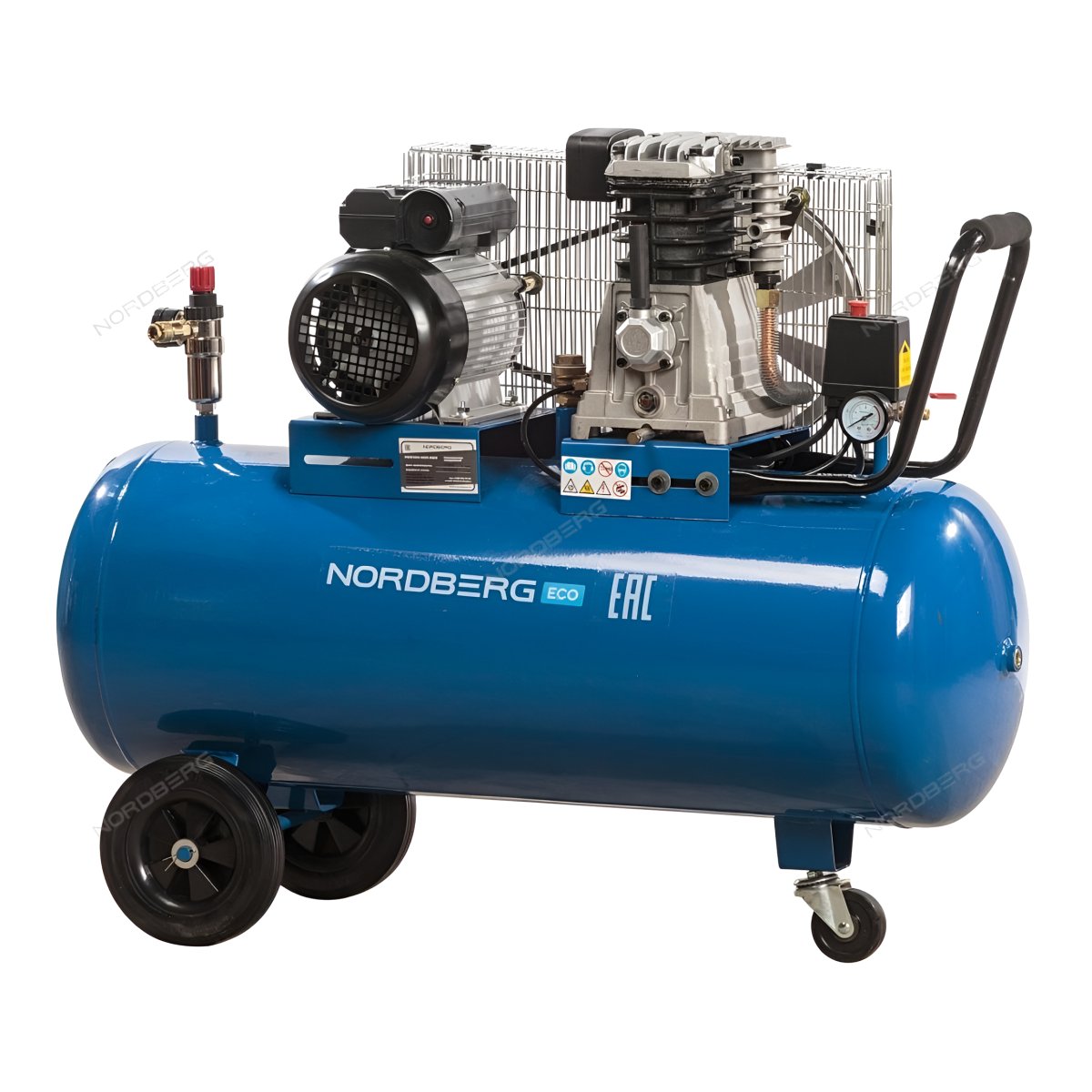 Компрессор поршневой с ременным приводом, объем 100 л NORDBERG NCE100/400-220