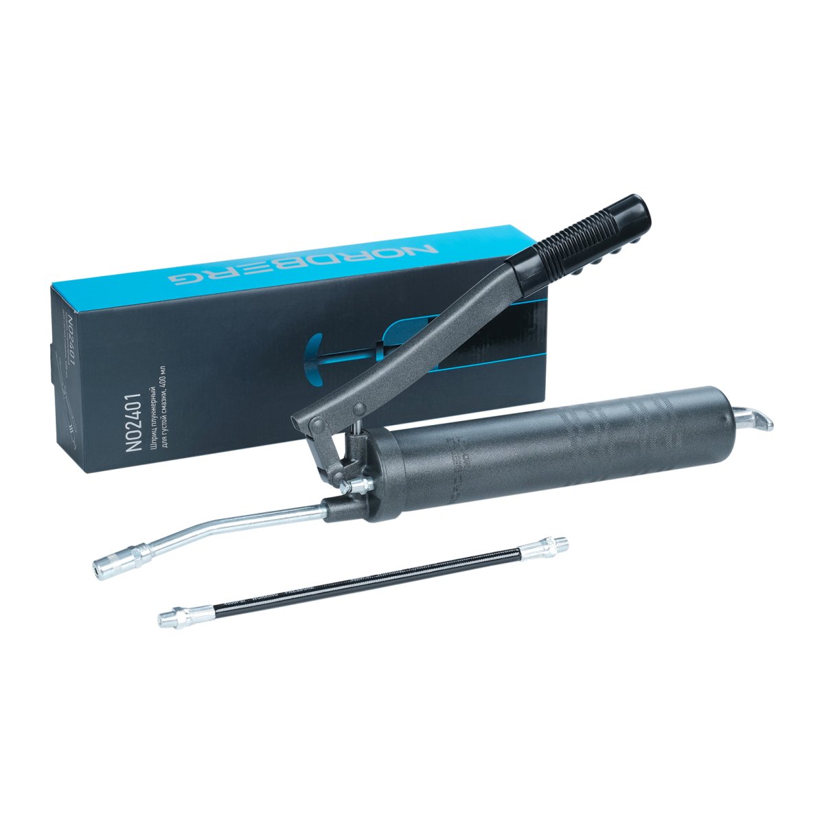 Шприц плунжерный для густой смазки, 400 мл NORDBERG NO2401