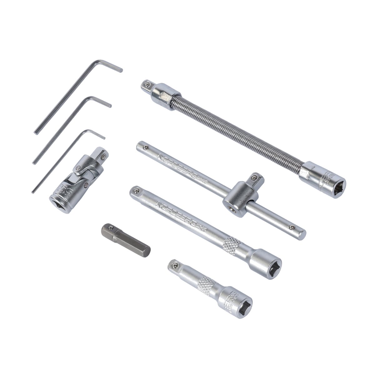 Набор инструментов, 52 предмета, 1/4" NORDBERG 2296052C
