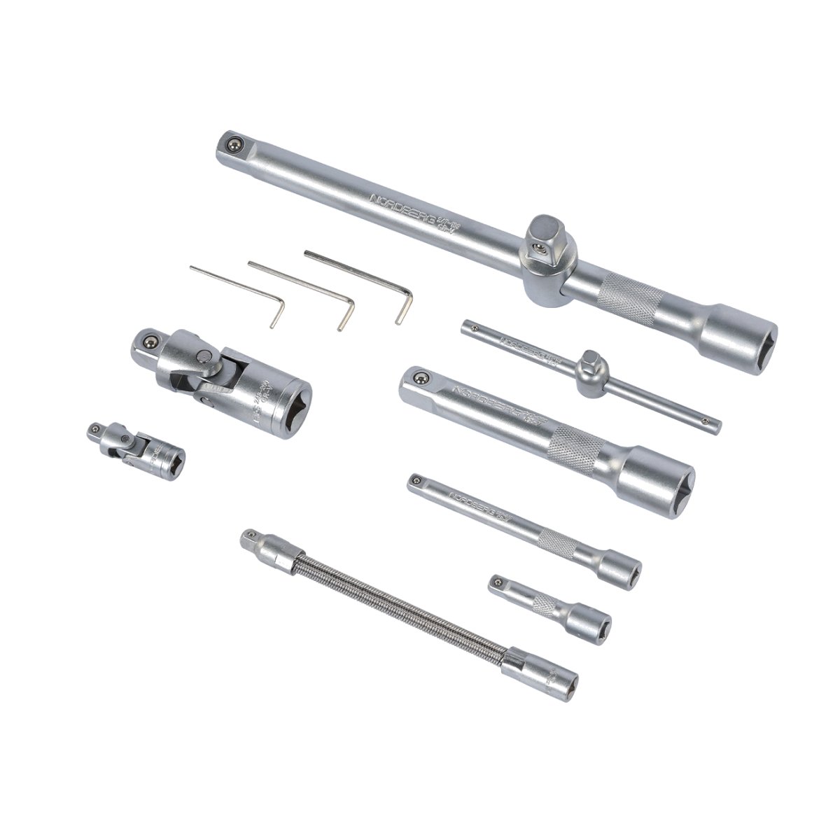 Набор инструментов, 94 предмета, 1/2", 1/4" NORDBERG 2496094C
