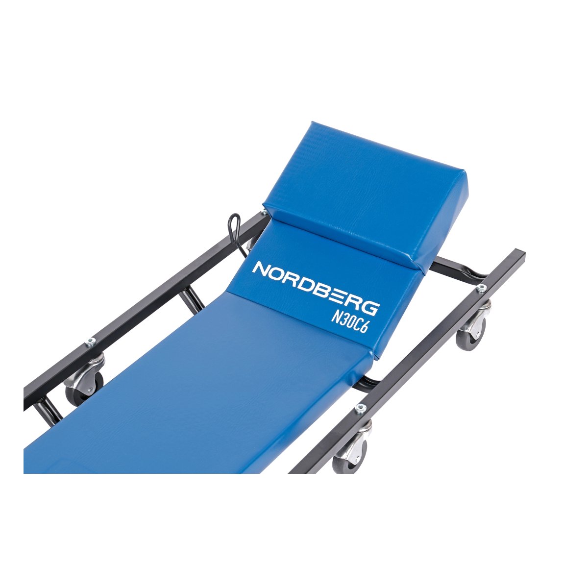 Лежак подкатной с подъемным подголовником и магнитными лотками NORDBERG N30C6