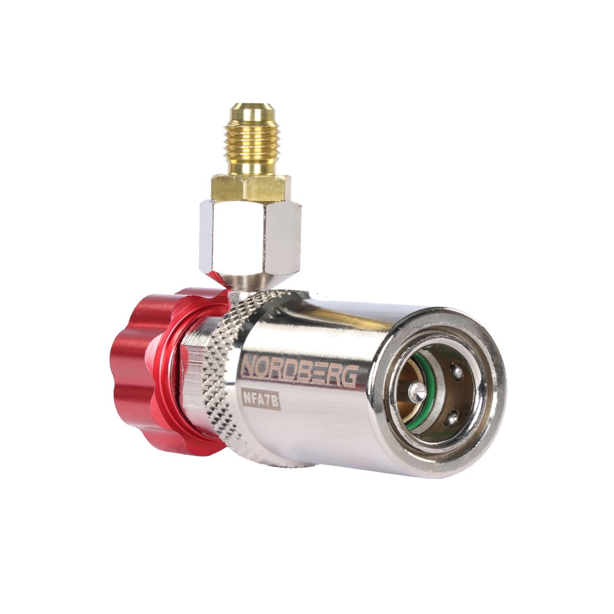 Муфта быстросъемная R134a высокое давление, красная, тип BMW NORDBERG NFA7B