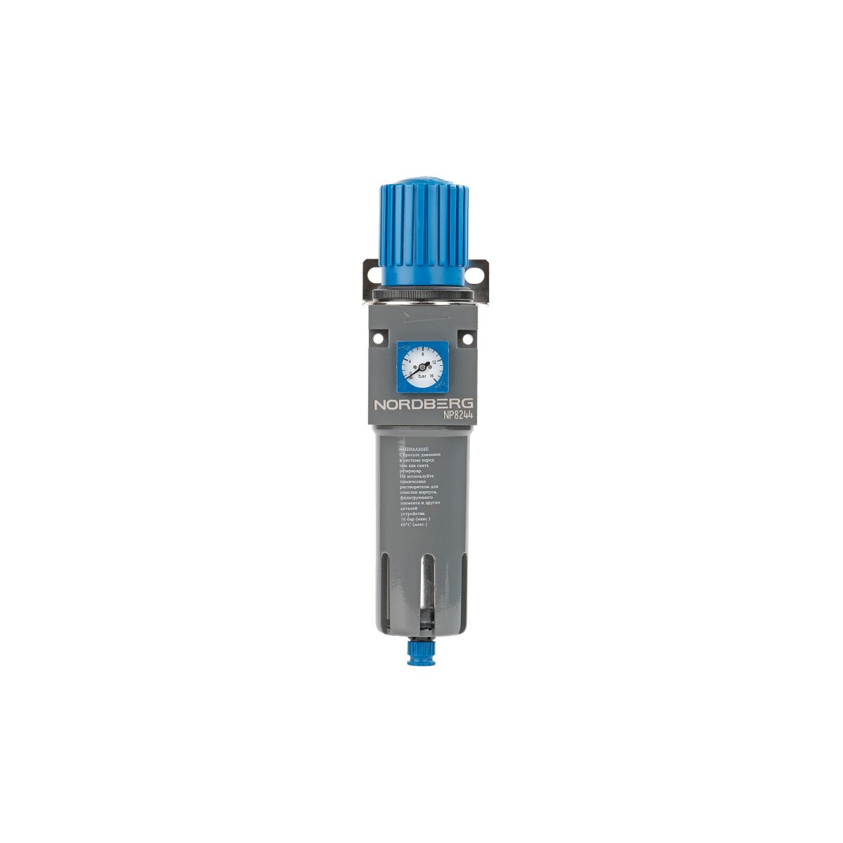 Фильтр воздушный с редуктором, 1/2", 16 бар NORDBERG NP8244