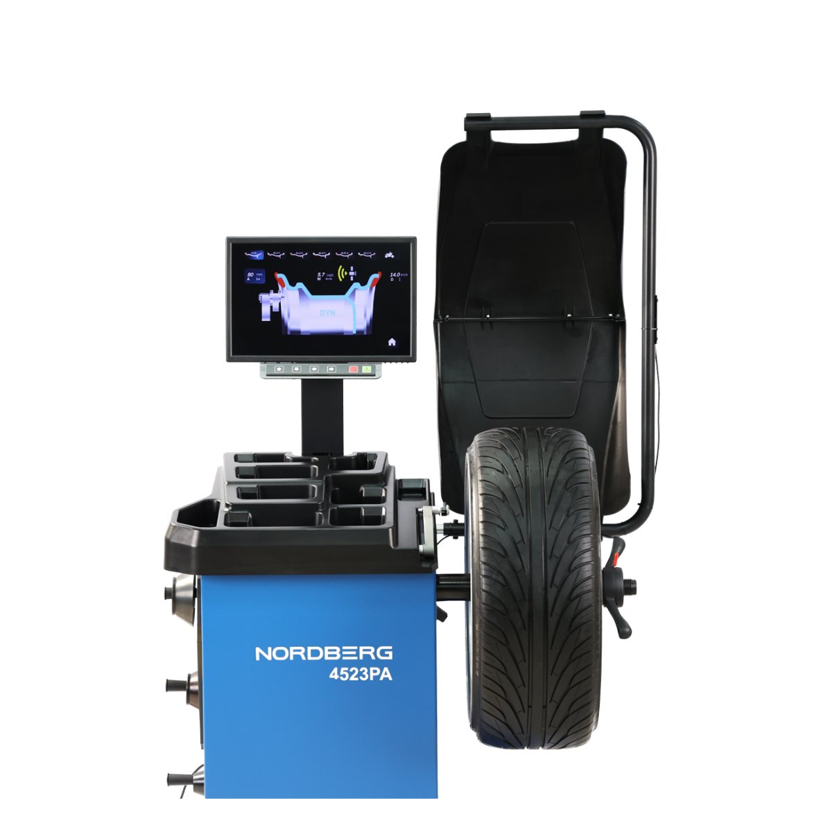 Станок балансировочный автоматический с дисплеем, синий NORDBERG 4523PA(B)