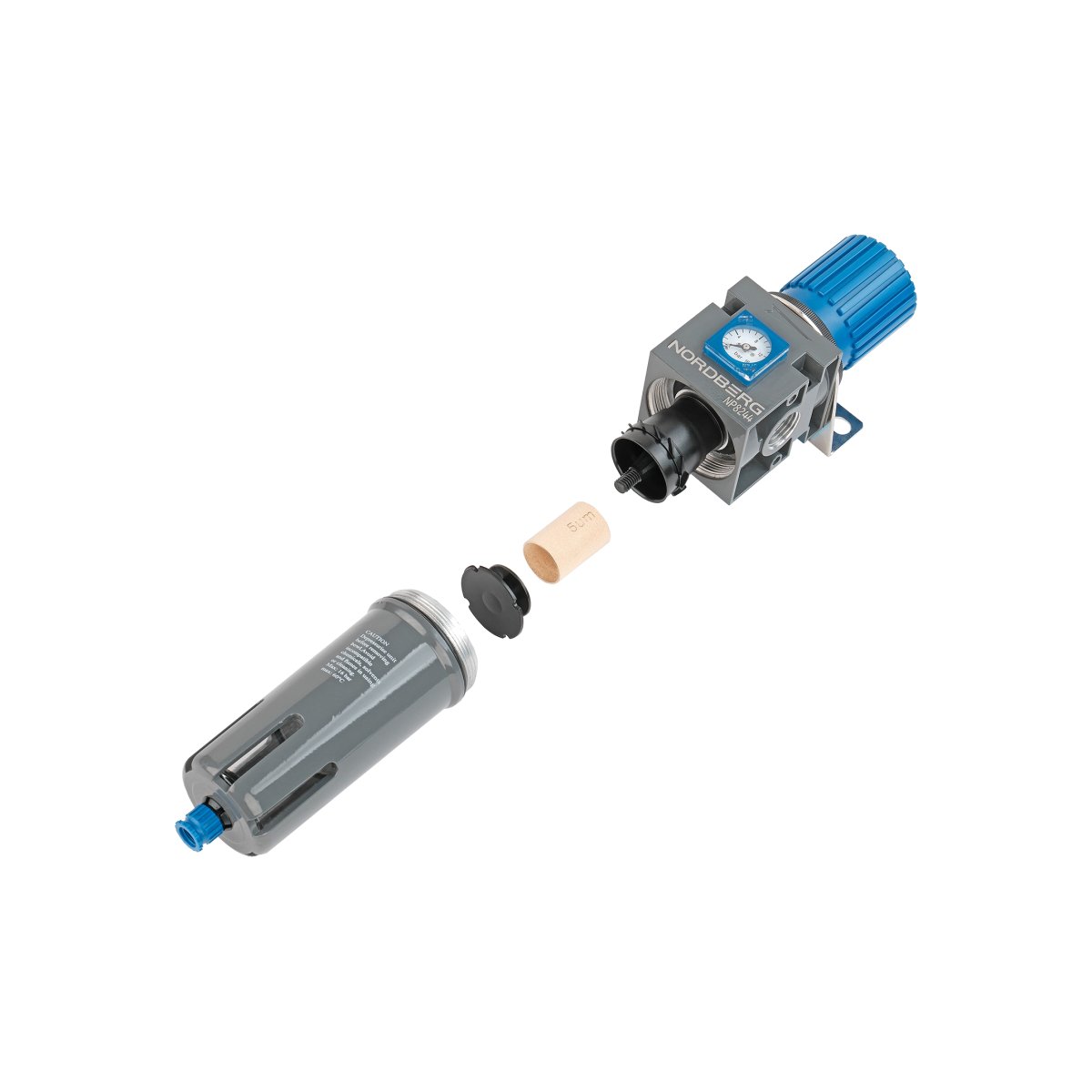 Фильтр воздушный с редуктором, 1/2", 16 бар NORDBERG NP8244
