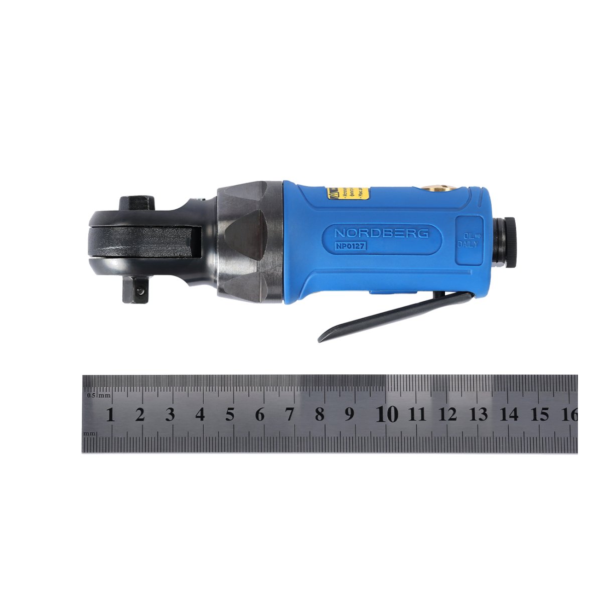 Пневмогайковерт угловой (пневмотрещотка мини) 1/4", 54 Нм NORDBERG NP0127